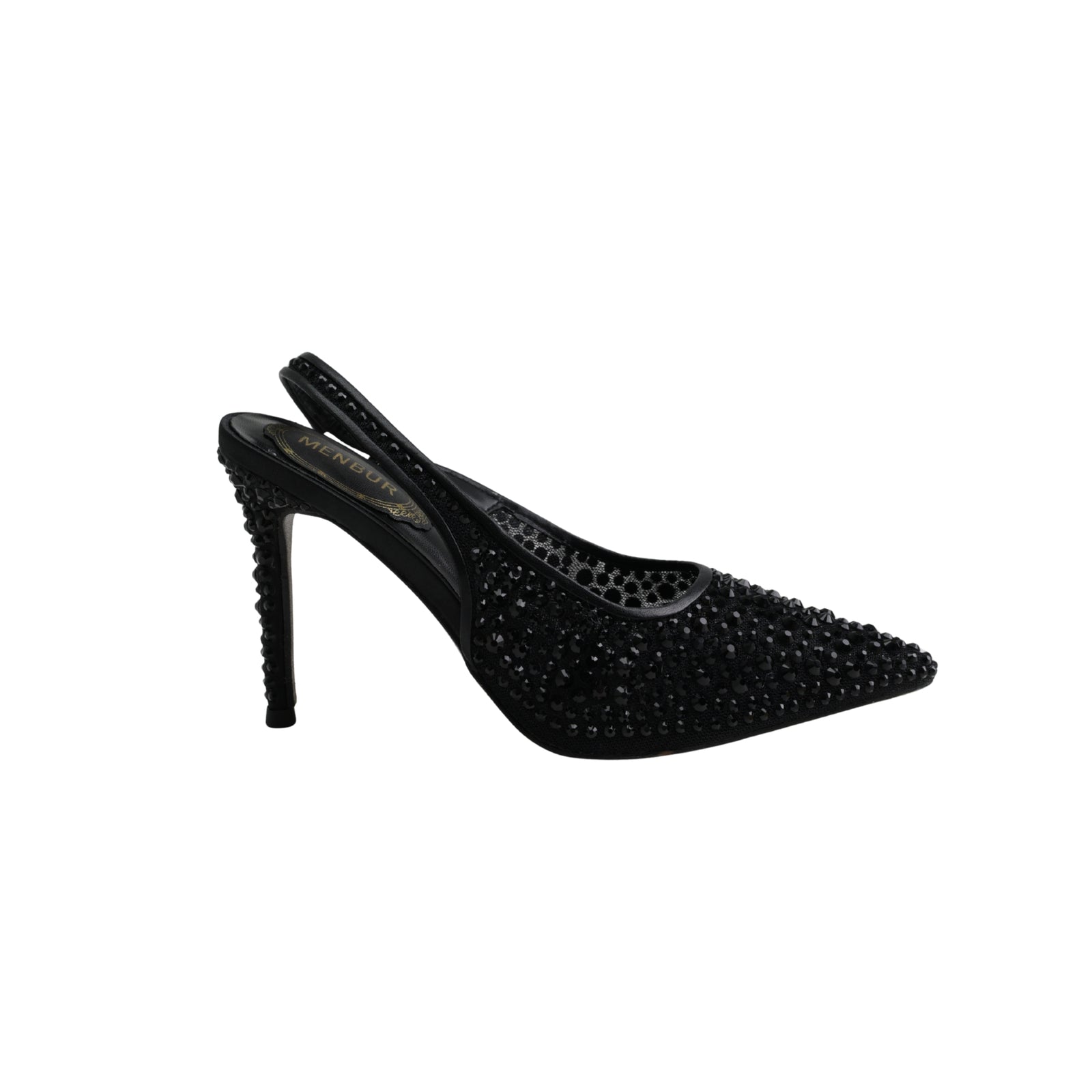 Menbur Heel Mh135 Black Studs Allover
