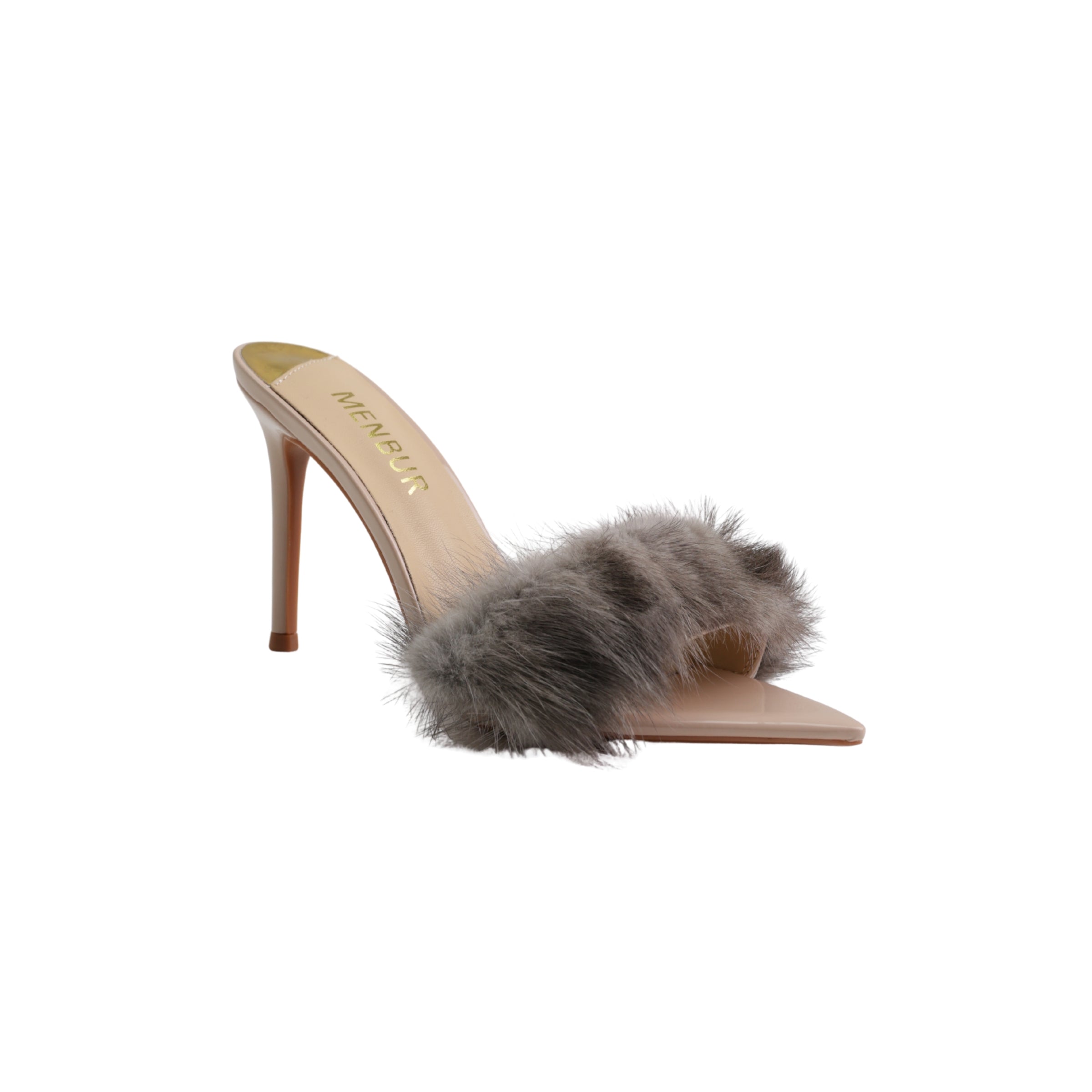 Menbur Mh140 Heel Open Toe Fur Grey
