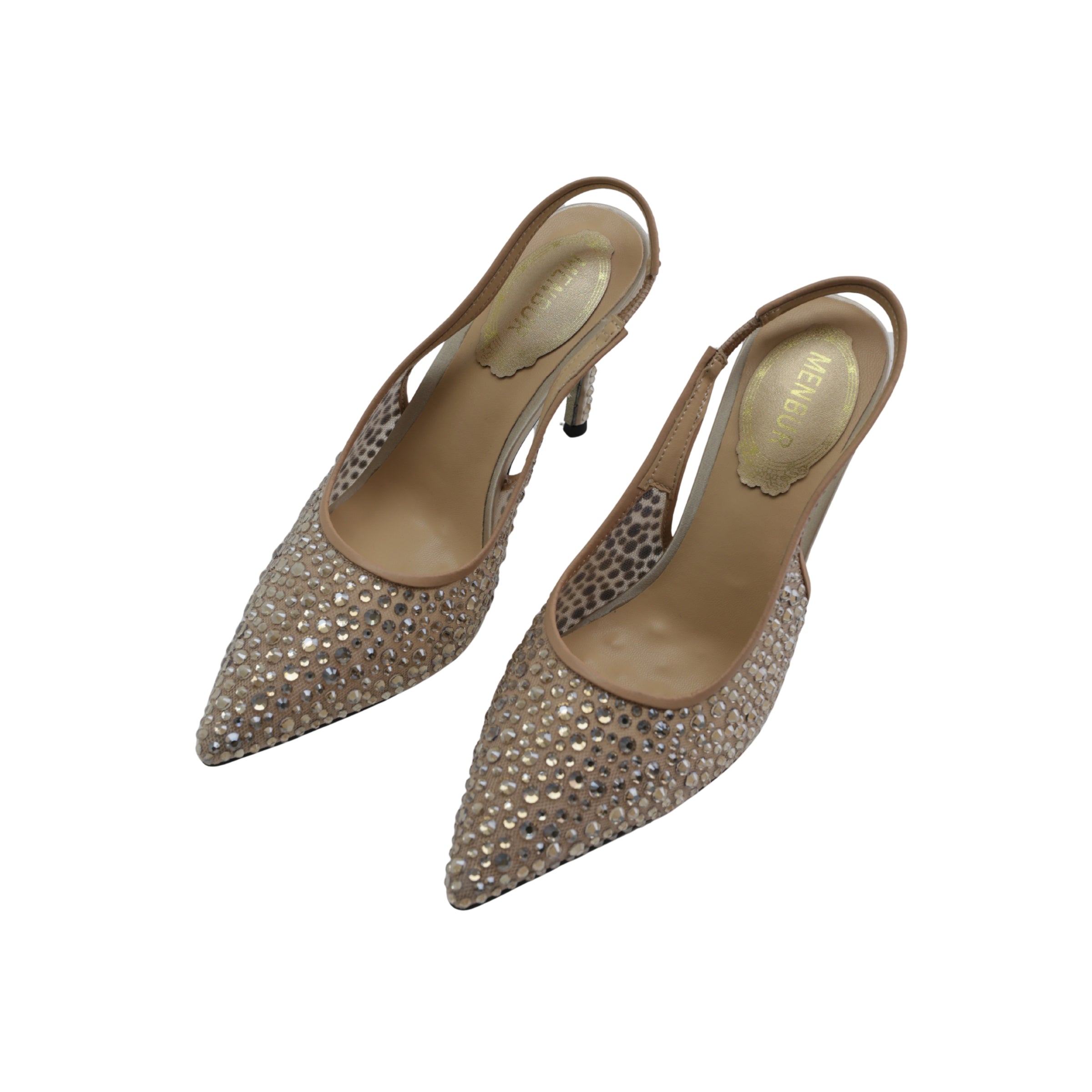 Menbur Heel Mh135 Studs Allover Nude