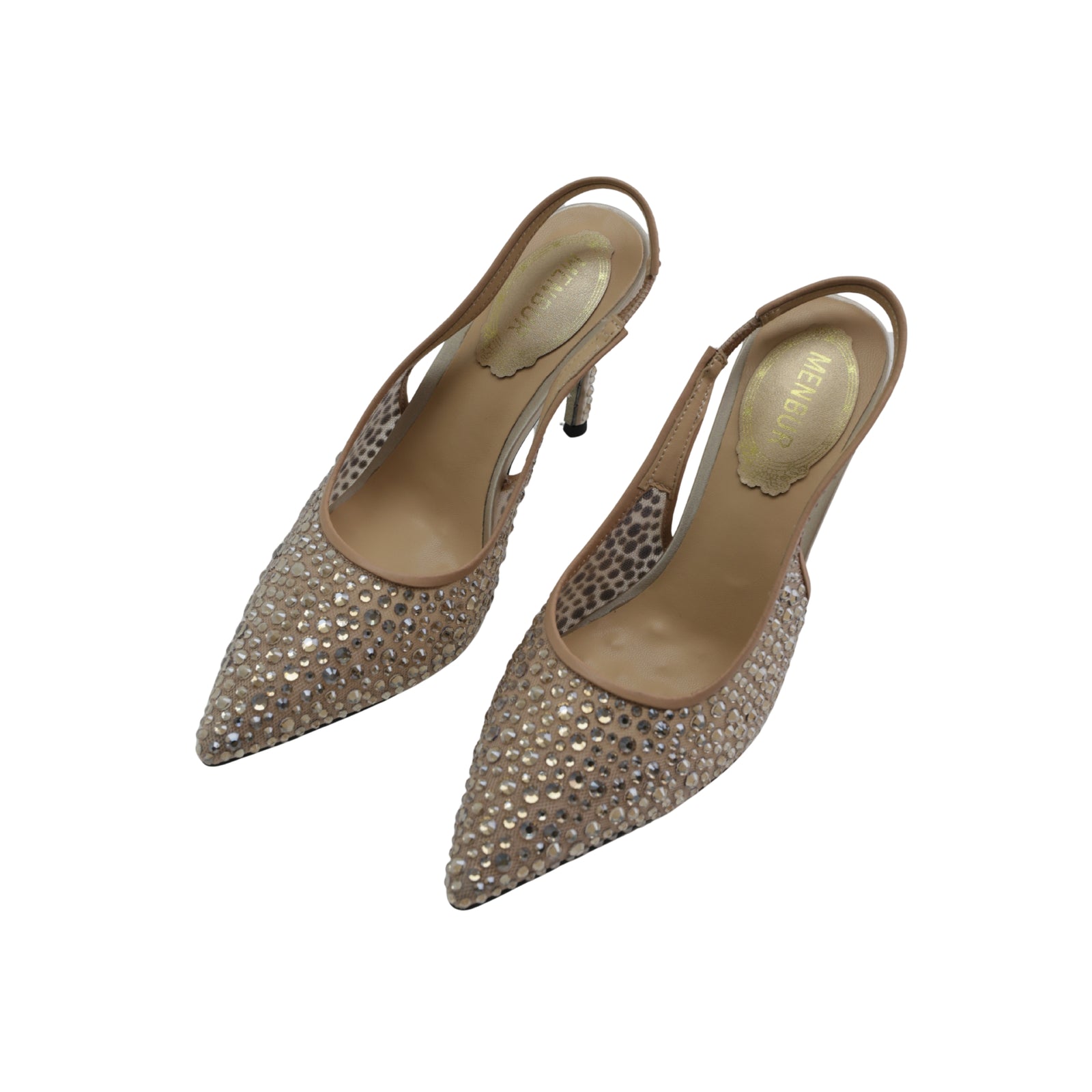 Menbur Heel Mh135 Studs Allover Nude