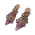 Menbur Heel Mh131 Shiny Strap Stud Pink