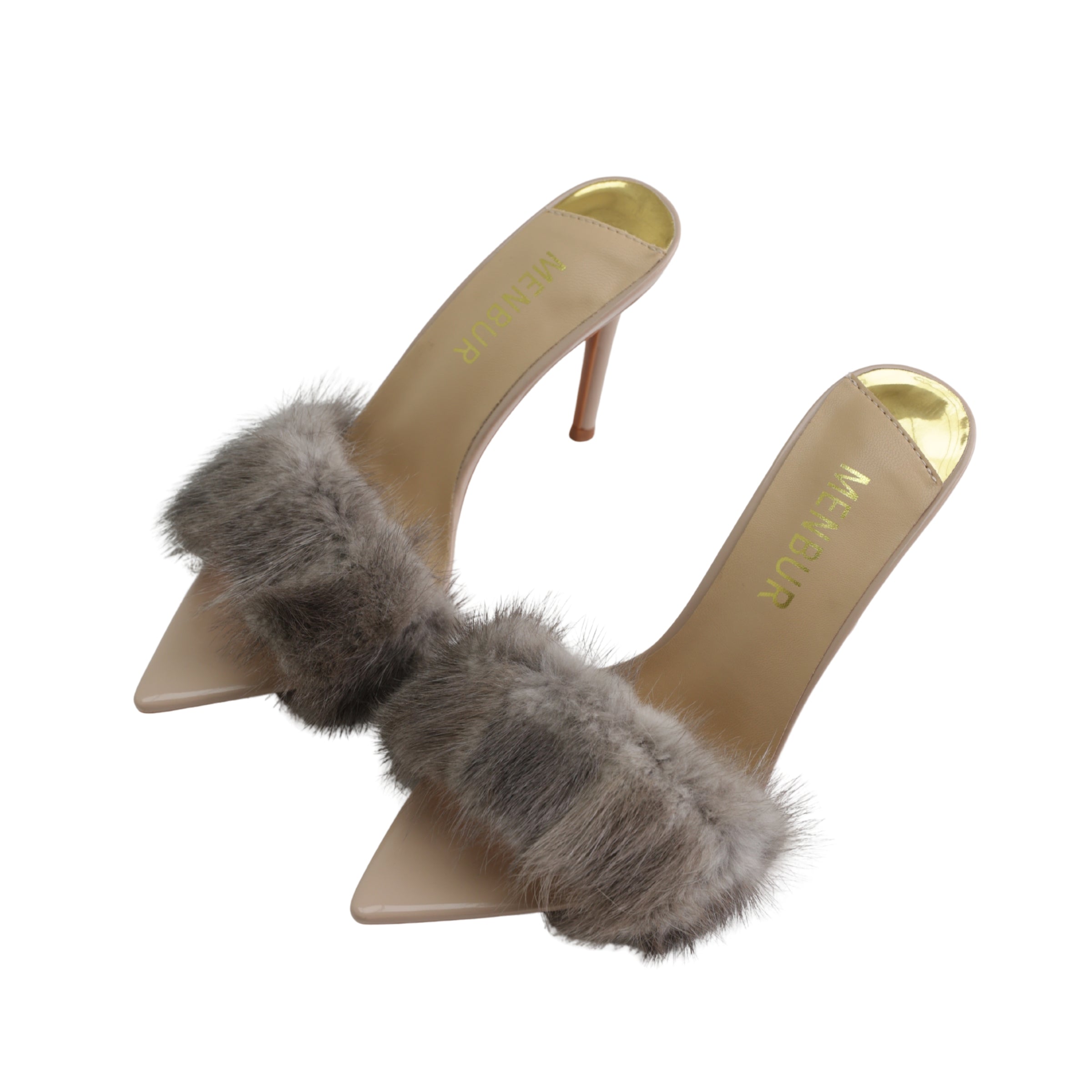 Menbur Mh140 Heel Open Toe Fur Grey