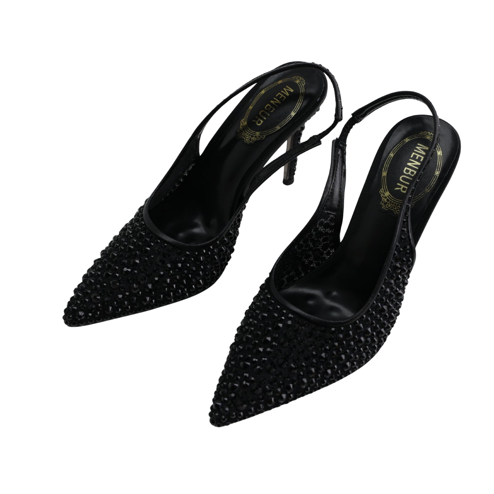 Menbur Heel Mh135 Black Studs Allover