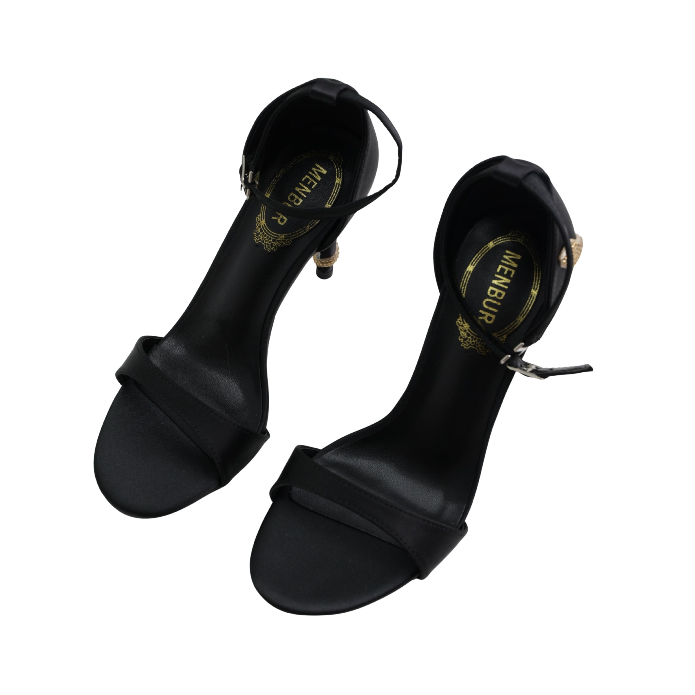 Menbur Heel Mh 126 With Gold Snake Black/Gold
