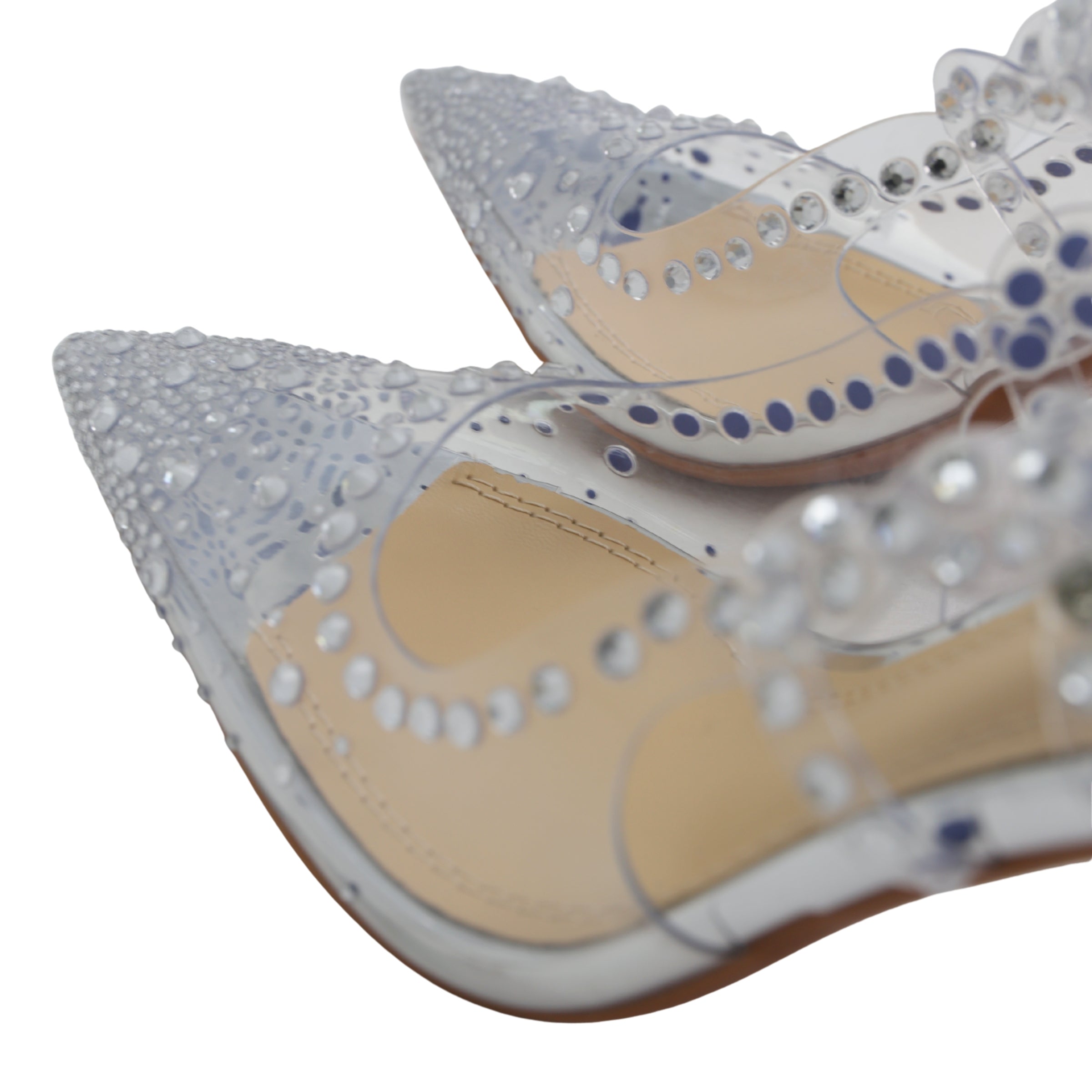 Menbur Heel Mh137  Clear Stud Silver