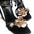 Menbur Heel Mh125  Flower Black/Gold