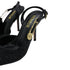 Mebur Heel Mh127 Stud With Gold Pin Strap Black