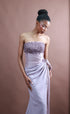 Menbur Dress Strpl Rhinestone Bod Pink