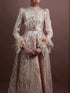 Menbur Dress Full Seq Long S Gold