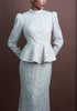Menbur Dress Ls Net Sequence Beige