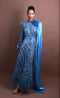 Menbur Dress Seq Pattern Flow Blue