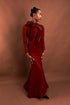 Menbur Dress Long Sleeve Net Red