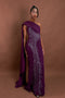 Menbur Dress Strapless Pltd Bodic Purple