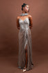 Menbur Dress Strapless Cocktail Rose Gold