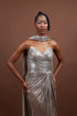 Menbur Dress Strapless Cocktail Rose Gold