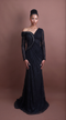 Menbur Dress Long Sleeve Net Black